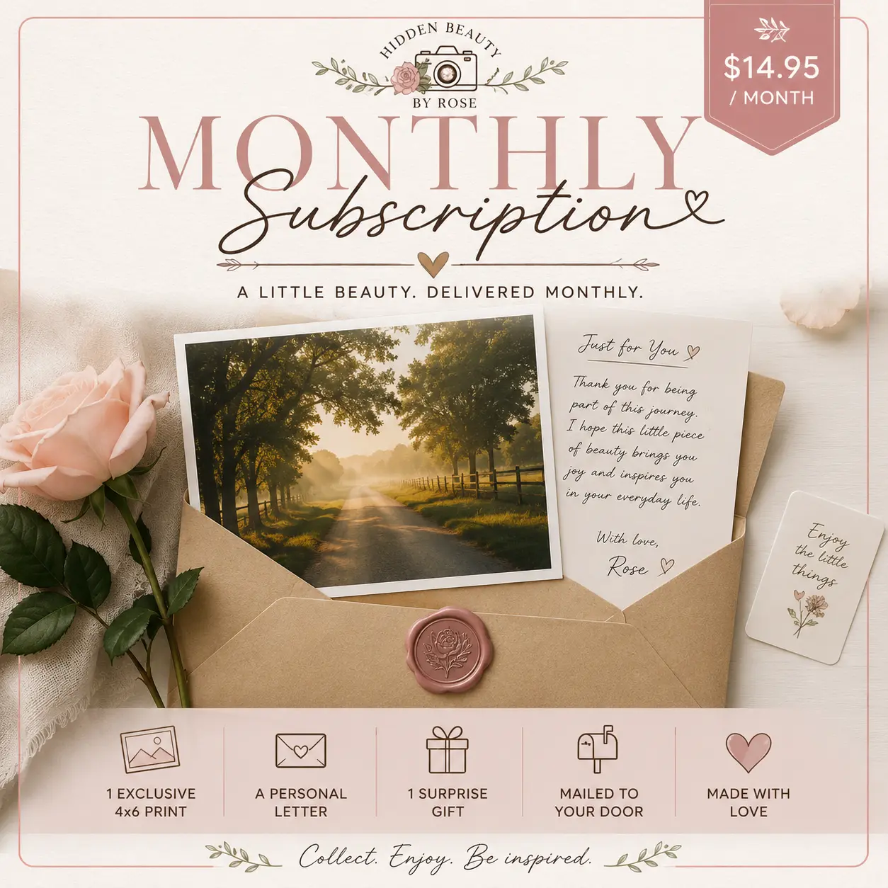 Hidden Beauty by Rose – Monthly Photography Snail Mail