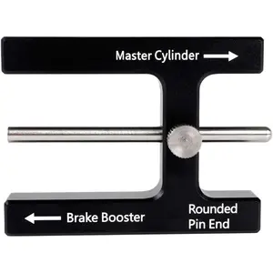 Car Brake Booster Push Rod Adjustment Tool, Brake Pedal Distance Adjustment Tool with Magnet, Brake Booster with Master Cylinder, Push Rod Length Gauge for Brake Booster with Adjustable Pin
