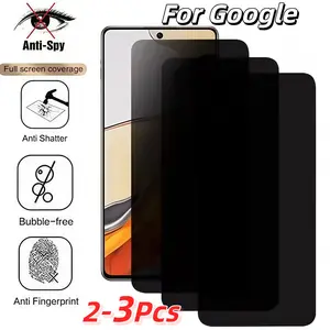 Privacy Tempered Glass Screen Protector for Google Pixel Series Cellphone, Ultra-Clear Anti-Spy Film, Easy Install & Scratch Resistant