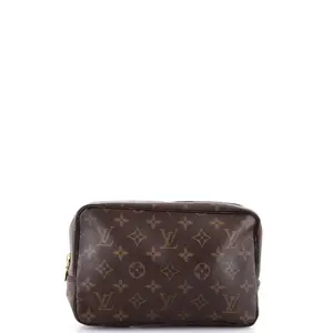 Pre-owned Louis Vuitton Canvas Coated Toiletry Bags Trousse Toiletry Pouch Monogram Canvas 23 by Rebag