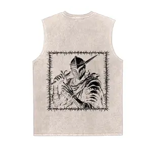 Dark Souls Game Vintage Tank 90s Graphic Sleeveless Tank Tops Men Vest Streetwear Outfits Men Vacation Outfits Sleeveless Shirt