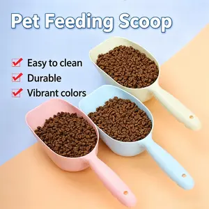 3pcs Colorful Plastic Shovels for Pet Feeding and Cleaning, Kitchen, Garden, Beach, Outdoor Tools, Gardening Shovel Set