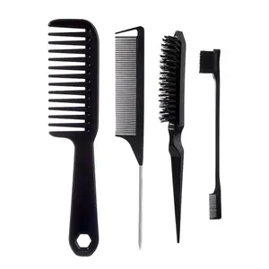 Detangling Brush Edge Brush Teasing Brush Hair Styling Comb Rat Tail Comb