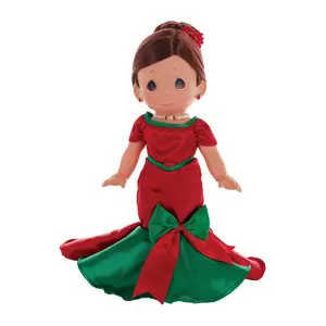 Doll Maker 12" Brunette Dancing into the Christ mas Spirit
