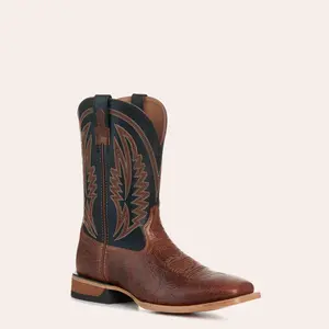 Ariat Men's Gingersnap & Black Sidewinder TekStep Wide Square Toe Cowboy Boots