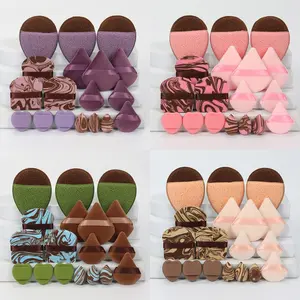 Cleopatra Cleansing Pads 18-Piece Set, Beauty Makeup Sponge for Bb Cream Foundation Concealer, Suitable for All Skin Types