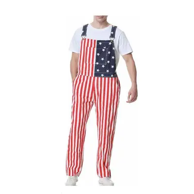 American Flag Denim Overalls TikTok Shop