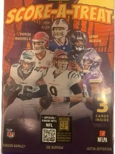 Pyd Suppy Official Panini NFTs NFL Score-A-Treat Pack with 3 Cards Inside Featuring Patrick Mahomes II Josh Allen & Lamar Jackson