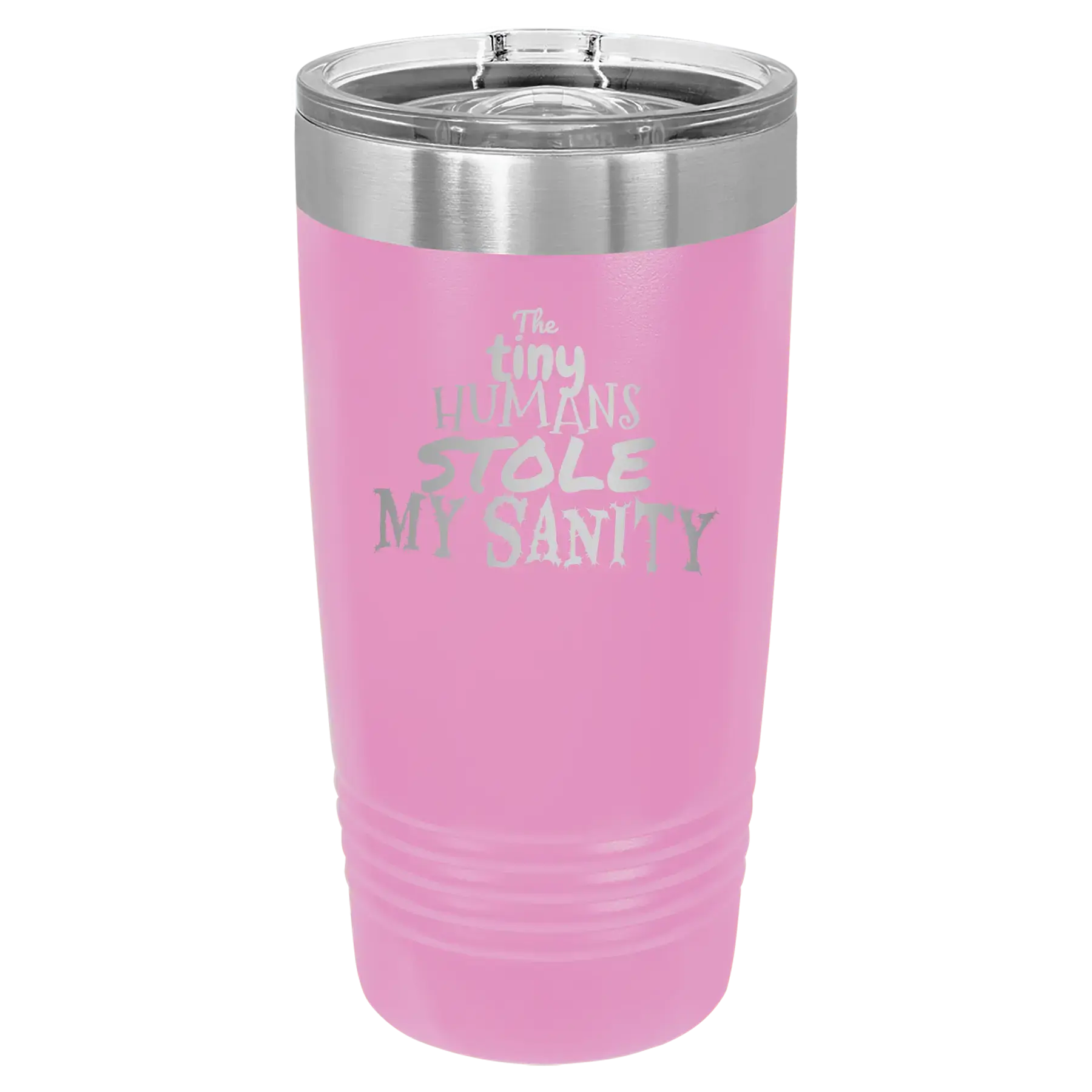 The Tiny Humans Stole My Sanity 20 oz Tumbler | Light Purple