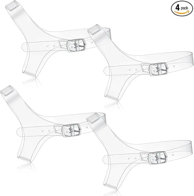 2 Pairs Shoe Straps for High Heels Clear Detachable Shoe Belt Ankle Strap Women Anti Loose Shoelace Accessories(Classic Style)