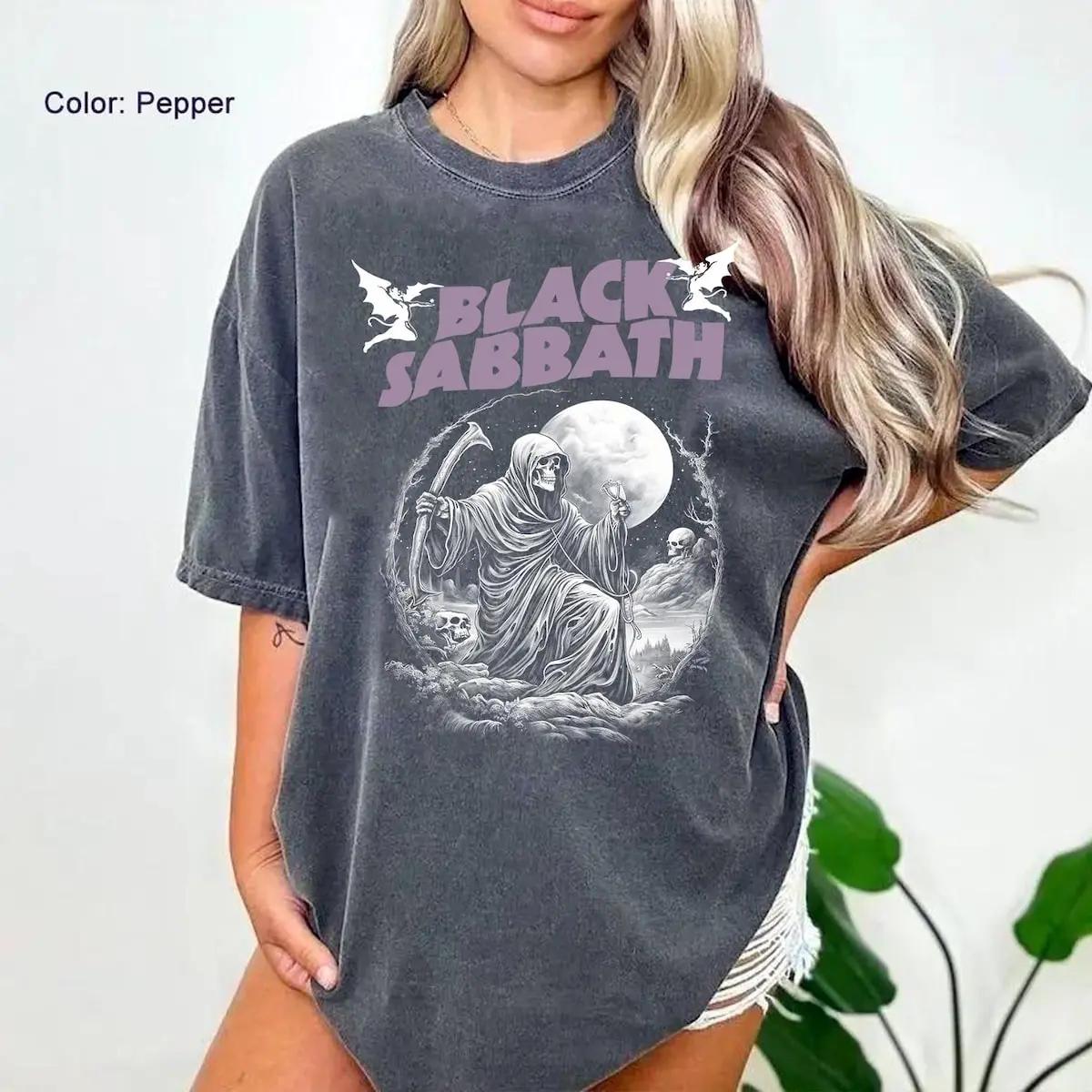 Vintage Black Sabbath Rock Band Tshirt, Grim Reaper 90s Graphic Tee, Rock Music Merch, 90s Metal Concert Shirt, Gift For Fan, Unisex Top