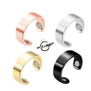 New Hip-Hop Retro Magnetic Ring (Open & Adjustable) | Magnetic Therapy Ring | Super Strong Magnetic Ring | Hip-Hop Style | Retro Style | Party Jewelry | Premium Gift Selection | Couple Rings | Holiday Gifts | Birthday Gifts |