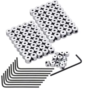 100Pcs Pin Backs Locking with 10Pcs Wrench Kit for Pin Keepers Locking Clasp for Leather, Vest, Jacket, Cap, Hat, Work Uniform, Lanyard, Bags, Cards and Virtually Any Garment