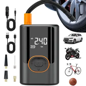 Portable Car Wireless Tire Inflator, 150PSI Car Tire Inflator with LED Light, Multifunctional Car Tire Inflation Tool for Electric Car Tires, Vehicle Tire Inflator