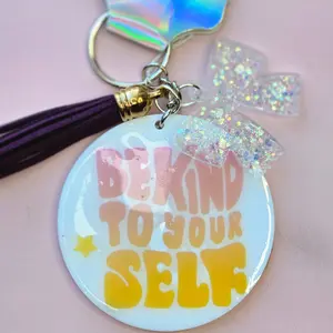 Motivational Resin Keychain