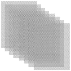 Soft 304 Stainless Steel Mesh, 8 Pack Bendable Woven 8.3"X11.8"(213X302mm), 20 Mesh Non-Rusting, Wire Mesh Easy to Work, Non-Corrosive for DIY, Vent, Cage, Garden, Window (Plain Weave)