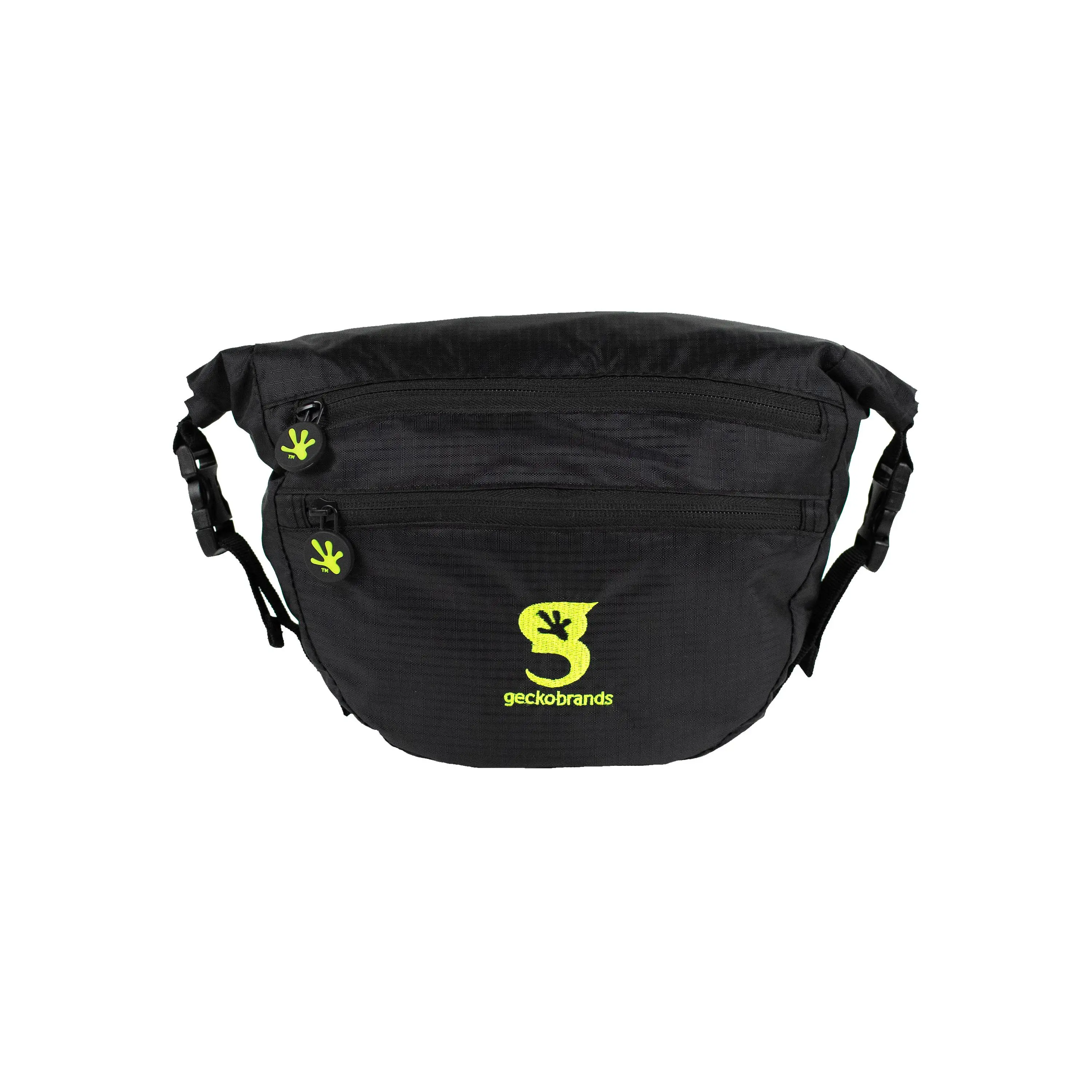 geckobrands Waterproof Lightweight Dry Bag Waist Pouch with Adjustable Strap | for Beach, Swimming, Boating, Fishing, Hiking, and Dual Zipper Pockets for Sports, Workouts, Travel, Running, Casual Use Concealed Carry Holster