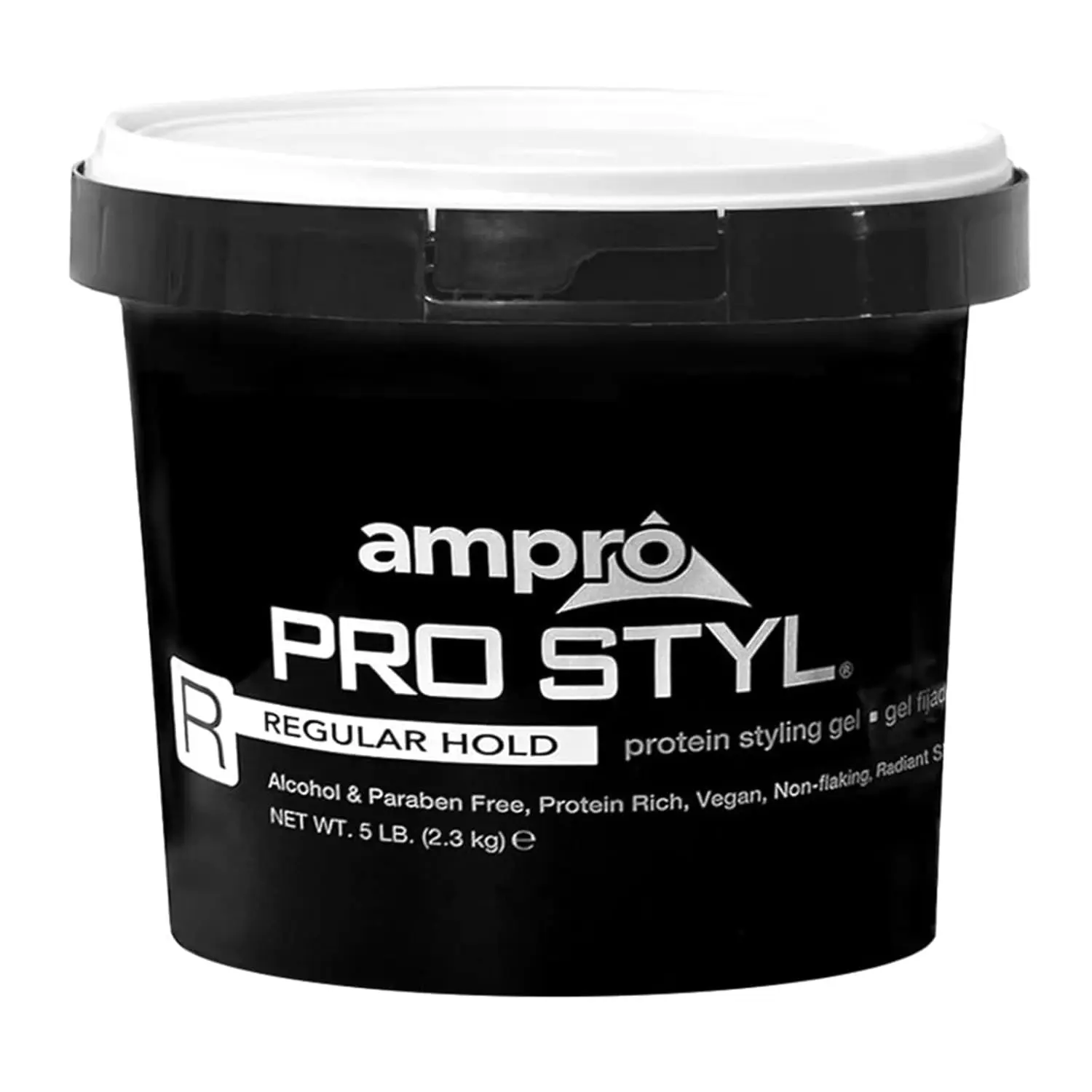 Pro Styl Styling Gel - Protects and Strengthens Your Strands - Non-Flaking, Alcohol Free, Vegan Formula - Flexible, Touchable Hold for All Hair Textures - Regular - 80 OZ