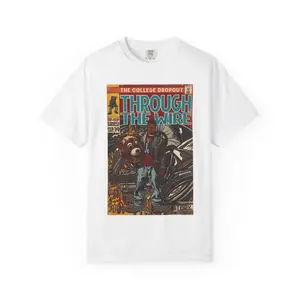 Comfort Colors 1717 T-shirt - Through The Wire Unisex Garment-Dyed 100% Ring-Spun Cotton Relaxed Fit Double-Needle Stitching Medium Fabric