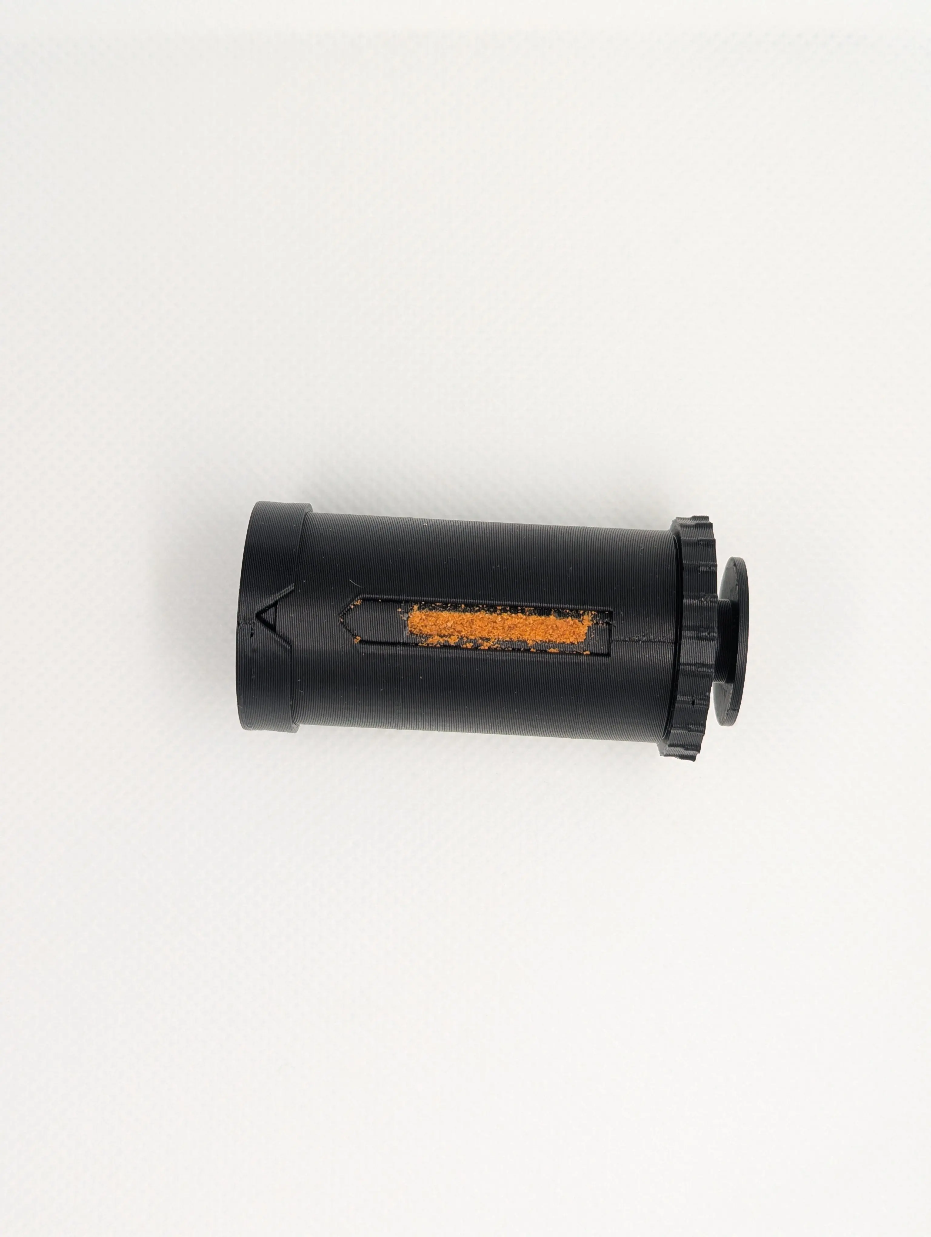 DoseMate Spin Core Black Pocket Powder Dispenser