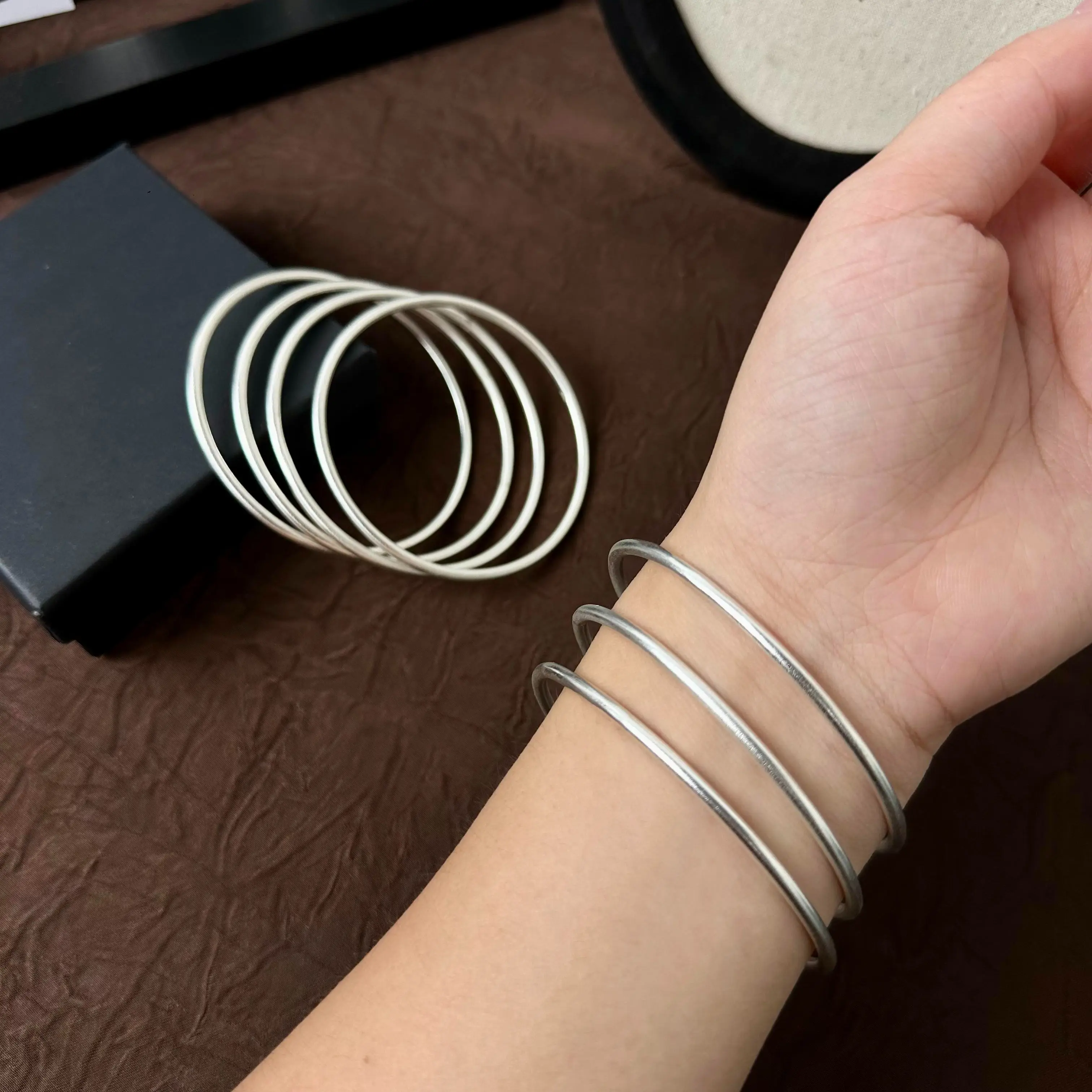 Women's S925 Marked 7-Day Bangle Set, Fashion Bracelets for Women Women's S925 Marked 7-Day Bangle Set, Fashion Bracelets for Women