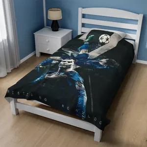 Christiano Ronaldo Plush, CR7, Football, Soccer, Cover, Gift or Comforting Blanket - Comfort Soft Hight Quality Blanket