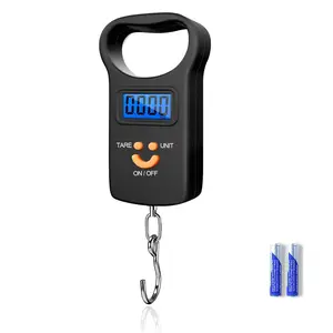 Digital Fish Scale Luggage Scale, 110lb/50kg - Backlit LCD Display, Fishing Scale with 2 AAA  Included, Fishing Gifts for Men