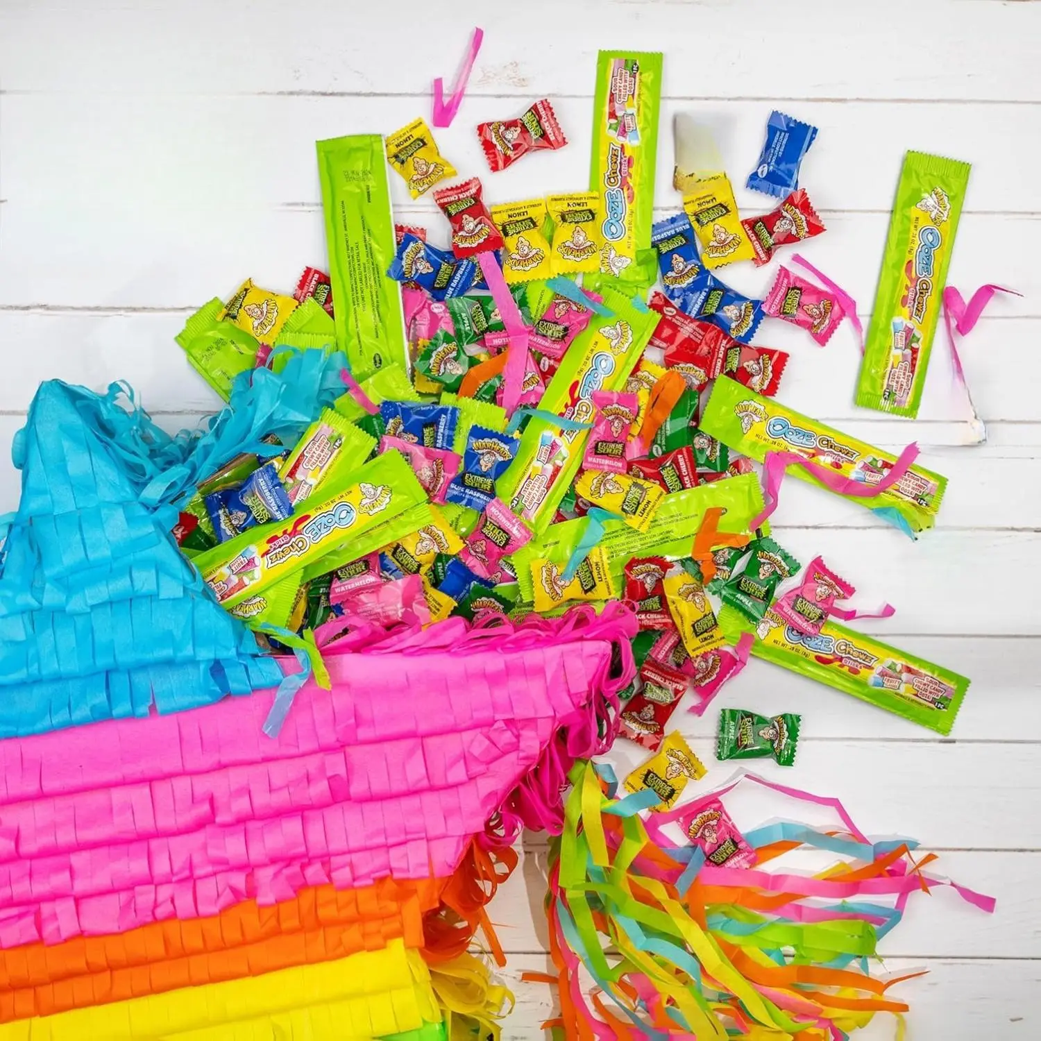 Warheads Wally's Exclusive Sour Mix 5 lb Bag Assorted Fruity Flavors Variety Pack Perfect for Halloween Parties Piñatas Impact Confections Candy Lemon Snack Bonbon Sweet
