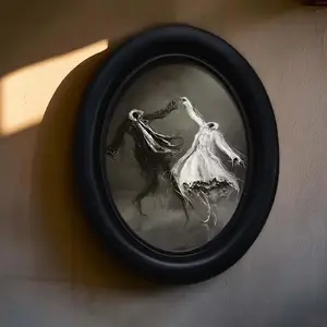 Vintage Art Style Headless Dancing Figure Wall Decor, Perfect for Halloween Christmas Thanksgiving Home Office Decoration, Modern Home Decor