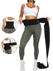 JMK Fajas 1 Count Wrap For Tummy Control Compression Waist Trainer Snatch Me Up Belt Fits Up To 5XL. Enjoy Sexy, Waist Girdle, Comfortable Shapewear That Flatters Every Figure, Columbian Waist Trainer, Suitable For Sports, Gym