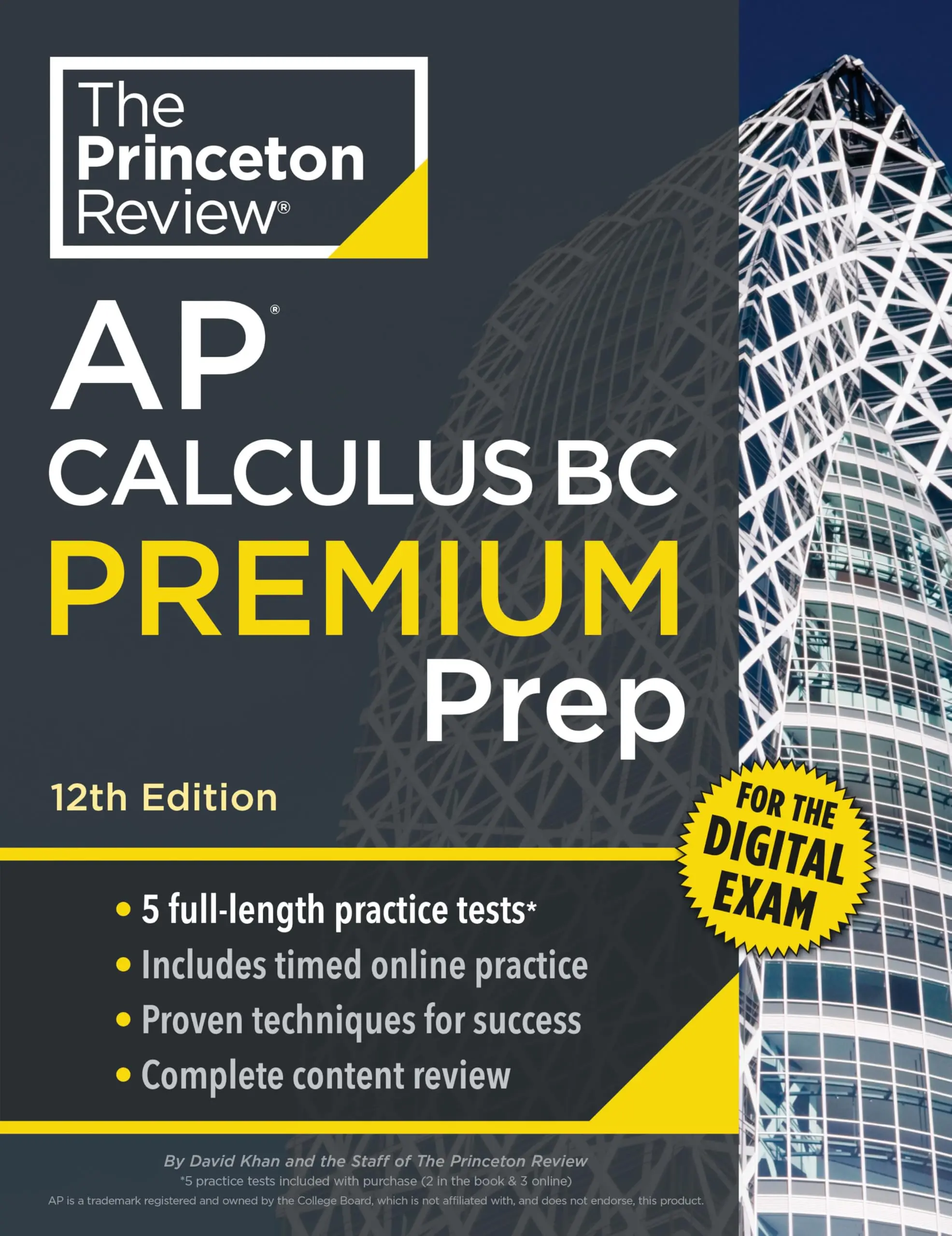 Princeton Review AP Calculus BC Premium Prep, 12th Edition: 5 Practice Tests + Digital Practice on the internet + Content Review -- The Princeton Review - Paperback