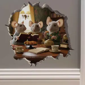 Book Club Mouse Hole Decal Book Club Mouse Hole Decal