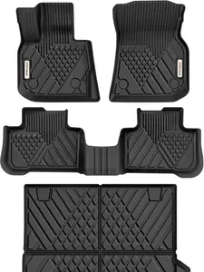 YITAMOTOR Floor Mats Fit for 2018-2024 BMW X3 (Only for car Without Spare tire), TPE All Weather Custom Fit Waterproof Anti-Slip Floor Liner for BMW X3 (Don't Fit X3 30e)