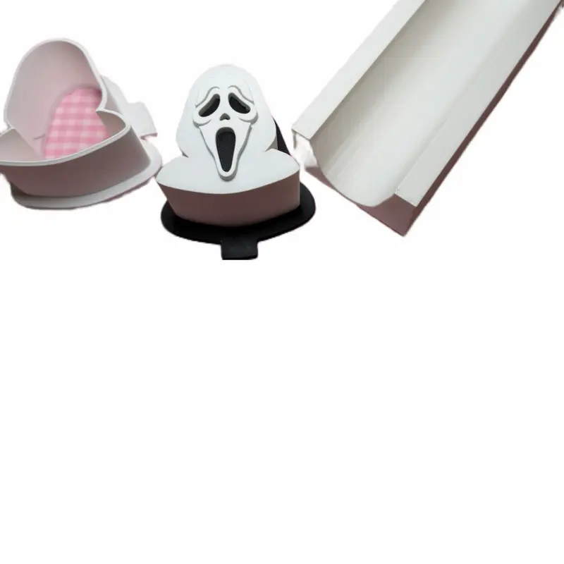 Ghost Face Cake Pop Cutter, Food-Grade Plastic Baking Tool for Halloween Party Treats