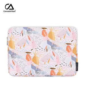 PU Fleece Lined Laptop Sleeve Case, Protective Bag for Hp Dell Apple Notebook, Shockproof Computer Cover, Durable Inner Liner Protector