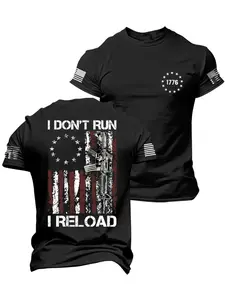 Summer Men's Comfortable Short Clothing, Flag Pattern Print, Trendy Style for Hot Weather, Perfect for Outdoor Casual Activities