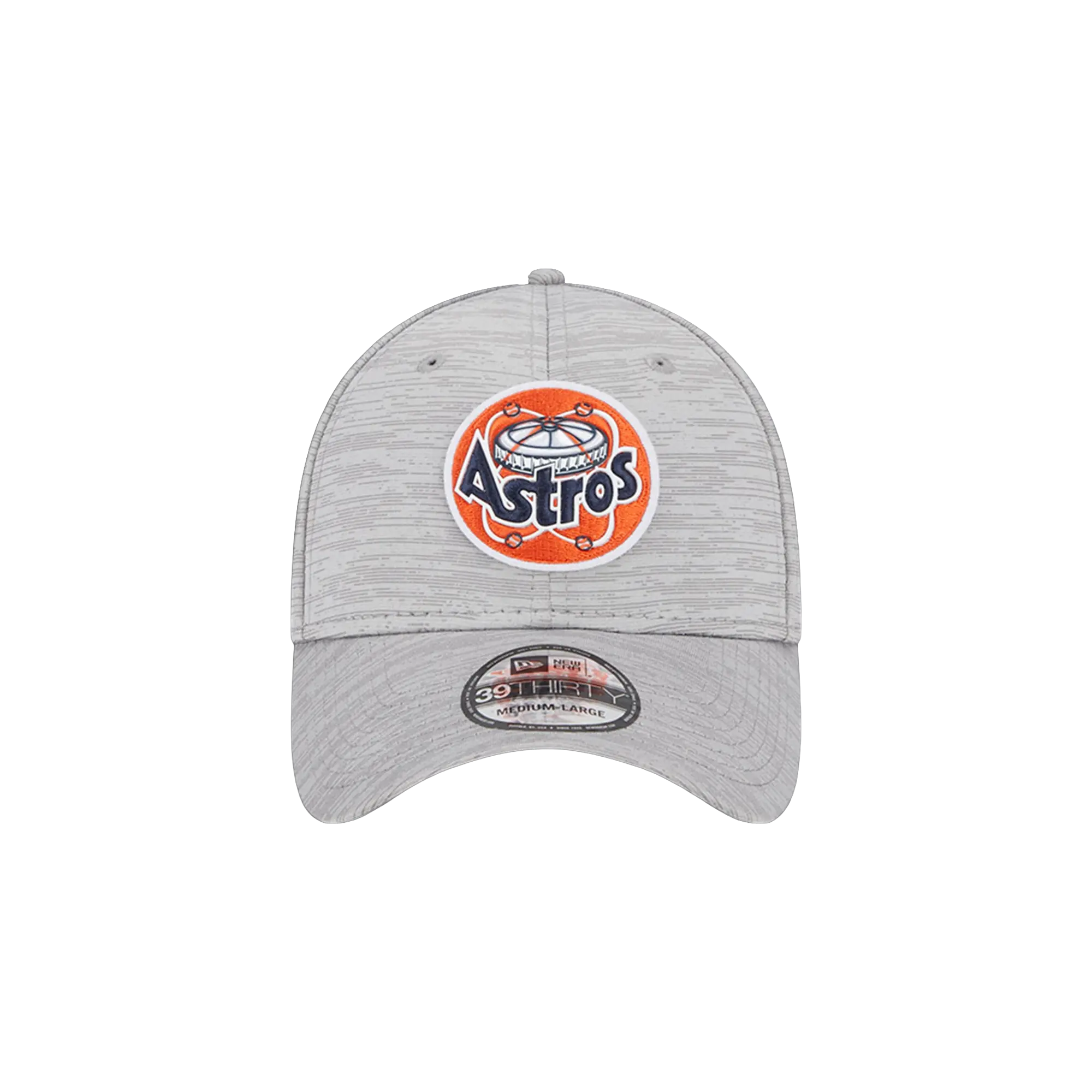 39THIRTY Houston Astros 2023 Clubhouse Flex Fit Hat "Gray / Black - Under Brim" NE858
