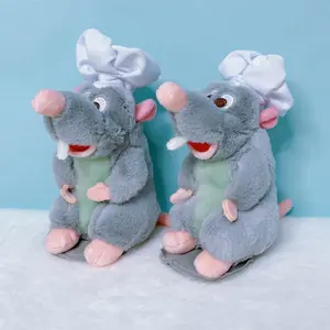 Mouse Cartoon Ratatouille Chef Remy Magnetic Shoulder Plush Toy boys Gifts Kawaii Plush Stuff Toy Girlfriend Xmas Birthday Gift