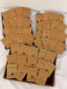46-Piece Boho Butterfly Heart Bow Star Moon Pendant Necklace Set, Trendy Charm Necklaces, Elegant Water Drill Imitation Pearl, Perfect for Gifts