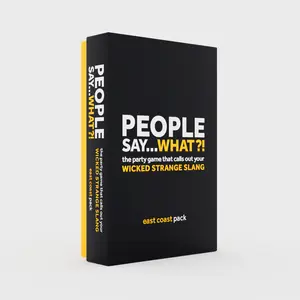 PeopleSayWhat?! The Party Game That Calls Out Your Wicked Strange Slang East Coast Pack USA Edition Interactive Fun for Gatherings