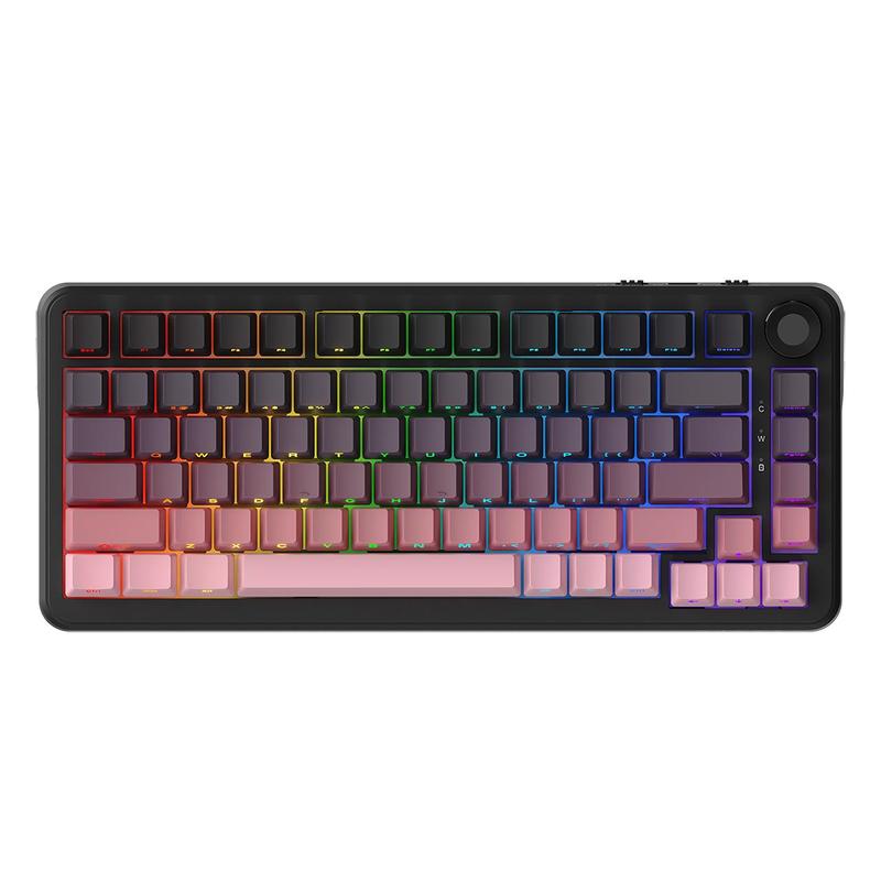 AJAZZ AK820MAX PLUS gift switch side engraved gradient powder wireless mechanical keyboard Bluetooth three-mode long battery life gaming office gaming 8000mah