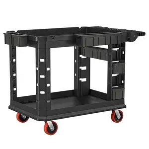 Suncast SUAPUCHD2645 Adjustable 26x45 in. Commercial Heavy-Duty Plus Utility Cart, Black