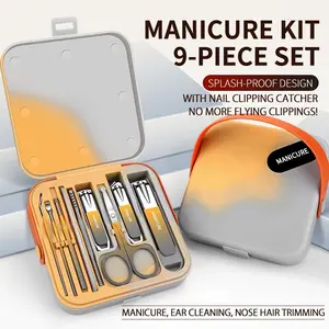 Premium Nail Care Set, Stainless Steel Nail Clipper Set, Professional Manicure, Splash-Proof Design Nail Clipper, Personal Care Tools, Grooming Kit, Nails Set for Home & Travel, Birthday Gifts, Halloween Gifts, Thanksgiving Gifts, Christmas Gifts