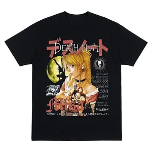 Death Note Anime Shirt, Misa Amane Streetwear Short Sleeve T-shirtShirt, Anime Summer T-shirt, Women Chainsaw Man Manga Graphic,  Streetwear Shortsleeve