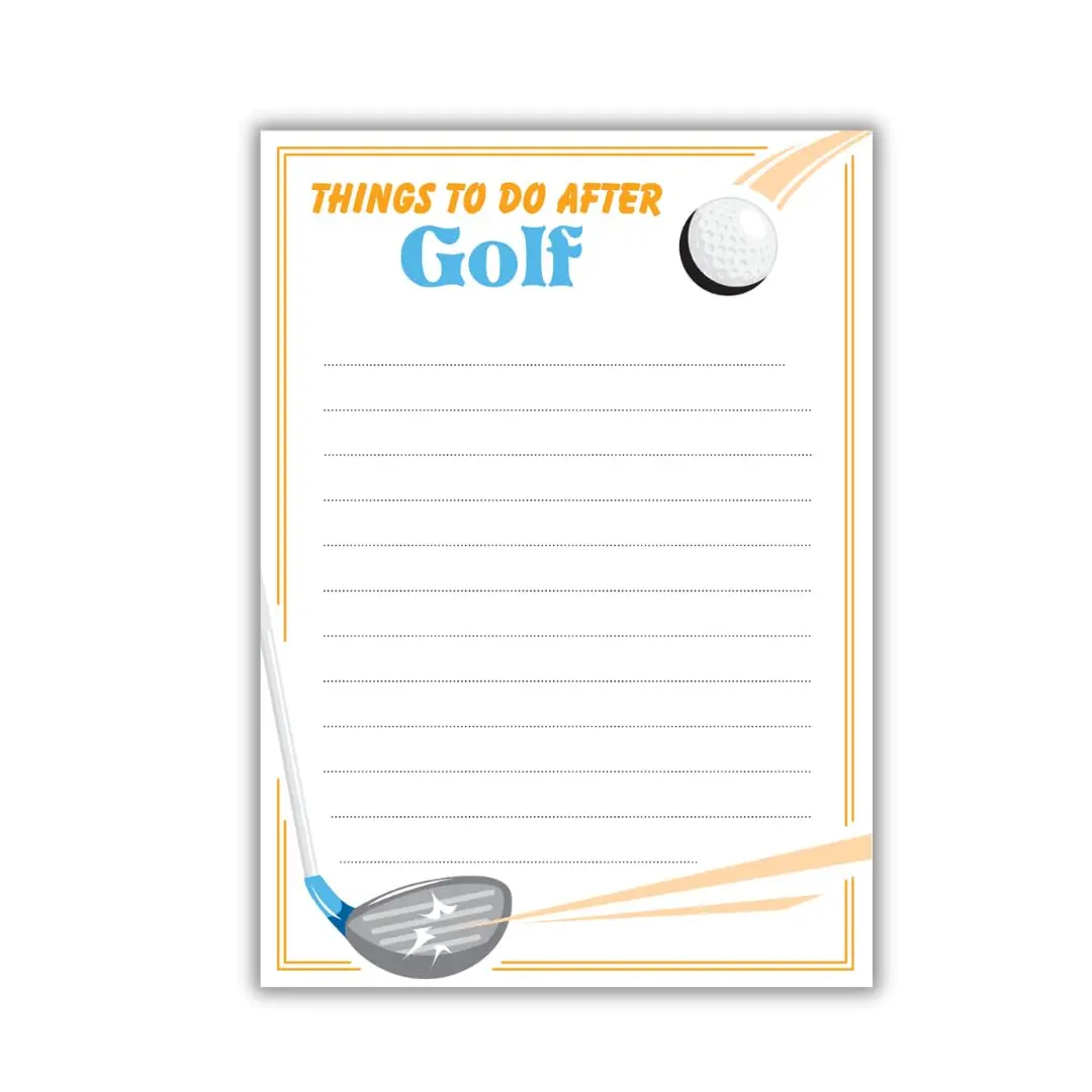 Funny Memo Notepads - Funny Golf Gifts - Cute Note Pads - 2 Pack