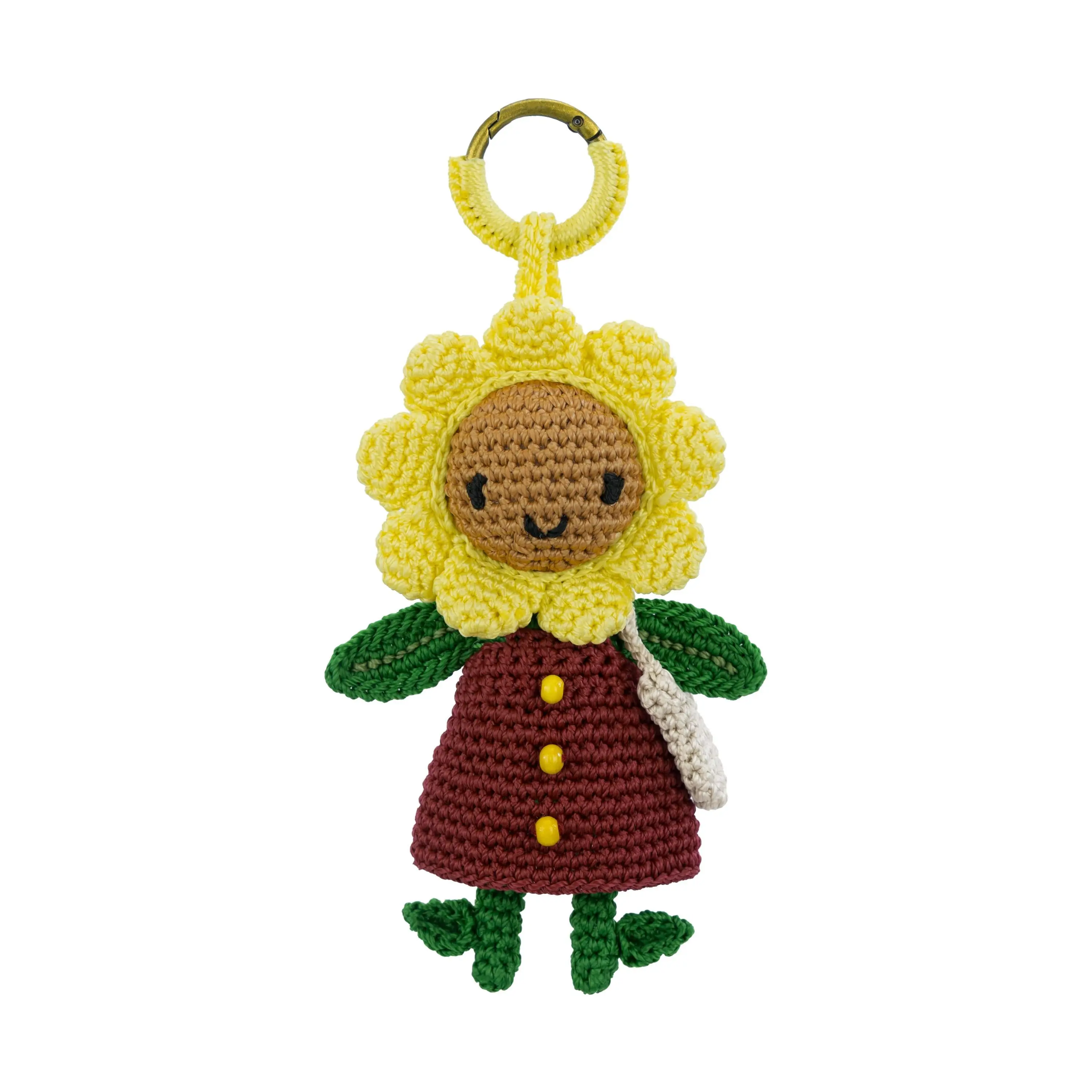 Sunbudz Sunflower Dangle - Hand Crochet - Sunnee