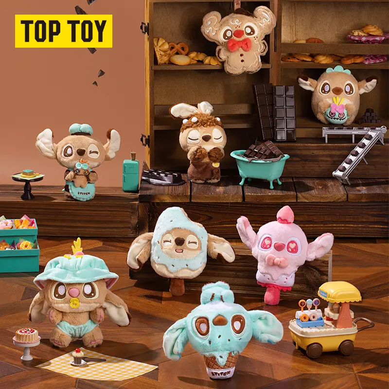 TOPTOY Stitch Chocolate Factory Series Plush Charm Blind Box. Sweet Chocolate Themed Outfit, Soft Plush Fabric, Lightweight for Backpack Hanging. Adorable Collectible Doll And Perfect Birthday Gift For Stitch Fans, deals for you days
