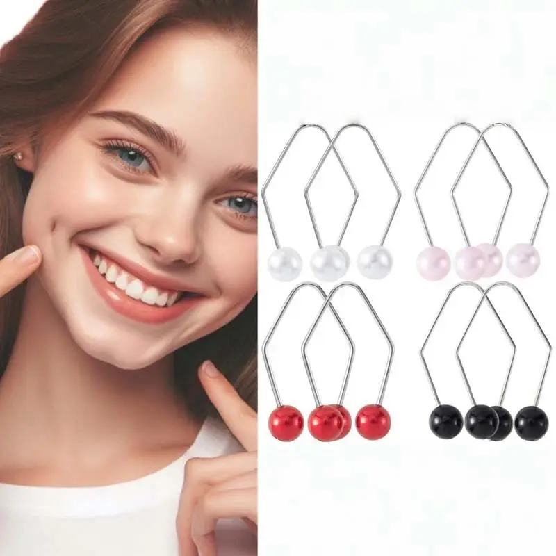 Women's Facial Dimple Trainer - Creative Easy-Wear Dimple Maker, Polyester/Nylon/Acrylic Facial Enhancer, Fashion Body Beauty Accessory