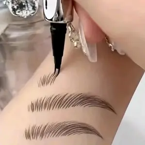 Eyebrow Combo Bundle Pen with Brow Gel - Includes Brow Tint Application Tool & Brow Tip for Flawless Smooth Cosmetic Look
