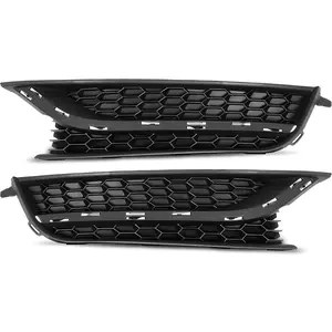 KQQIO Fog Light Cover Compatible with 2012-2015 Volkswagen Passat Replacement for 561853665E9B9 VW1038121, 561853666C9B9 VW1039121 Lamp Bezel Pair w/o Fog Light Hole (Driver & Passenger Side)